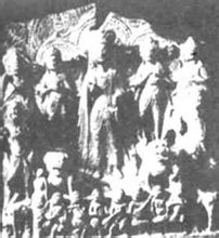 Chengdu kolostor kőszobrok